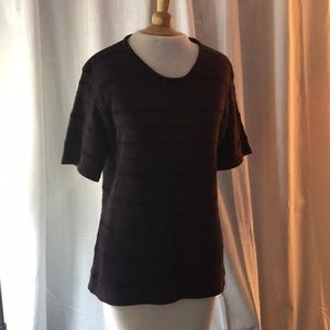 Plum Short Sleeve Sweater - Layer it!